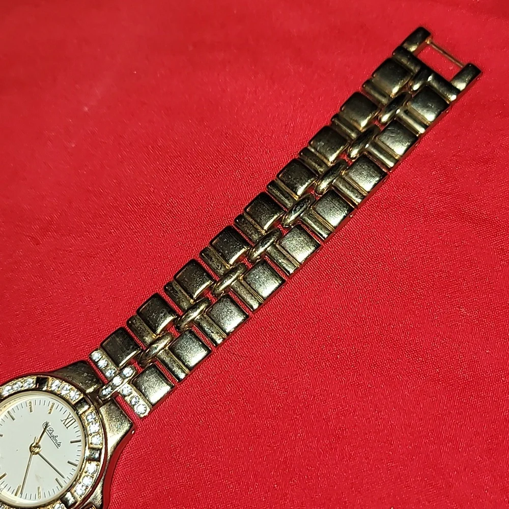 Dufonte Gold & Crystal Ladies' Quartz Watch‎